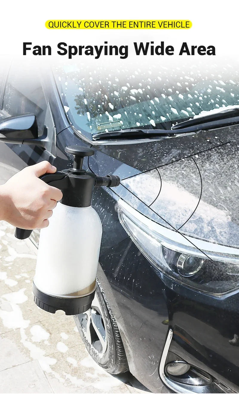 Air pressure car wash foam spray can Special household cleaning glass spray can Fan-shaped acid-alkali-resistant foam spray can