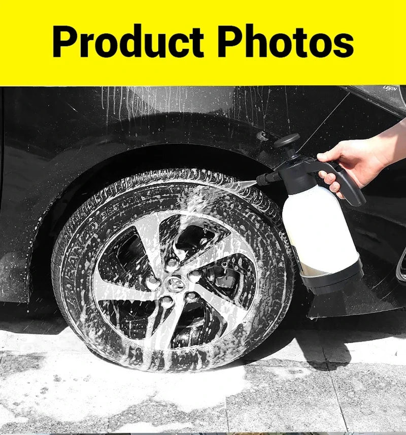 Air pressure car wash foam spray can Special household cleaning glass spray can Fan-shaped acid-alkali-resistant foam spray can