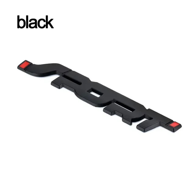 Car Accessories Sticker Styling Metal 3D Chrome Black Auto Car Trunk Racing Sport Word Letter Logo Emblem Badge Decal Sticker