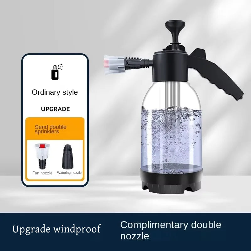 Air pressure car wash foam spray can Special household cleaning glass spray can Fan-shaped acid-alkali-resistant foam spray can
