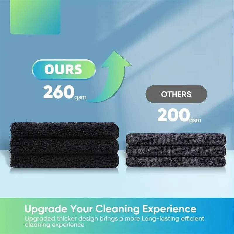 20/10/5/3pcs Microfiber Cleaning Cloth, Dishwashing Cloth Household Rag Kitchen Bathroom Cleaning Towel Durable Absorbent Towel